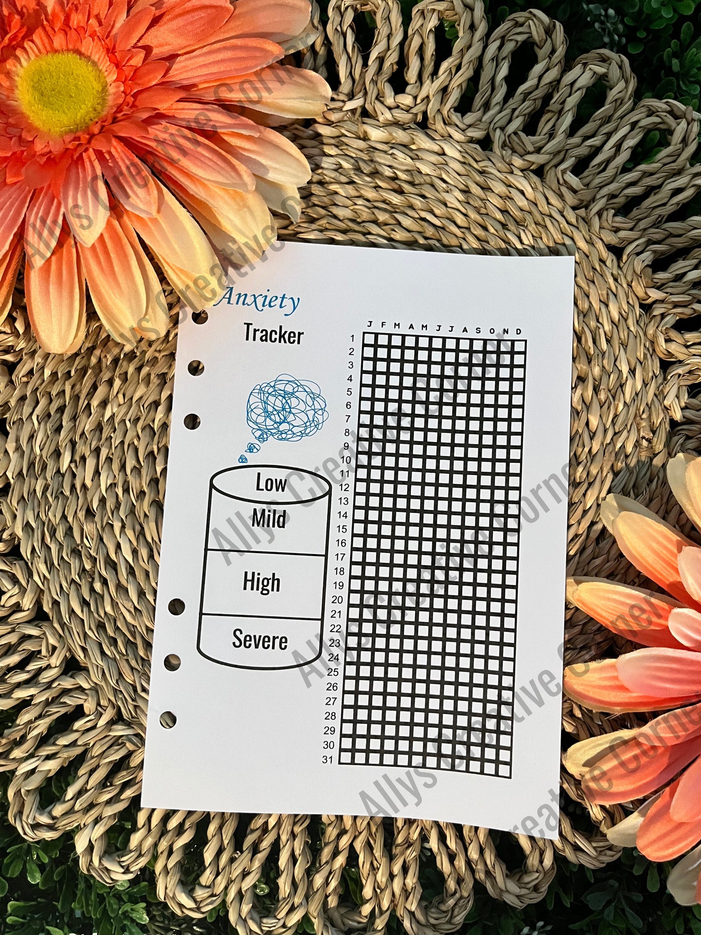 Anxiety Tracker Journal Spread