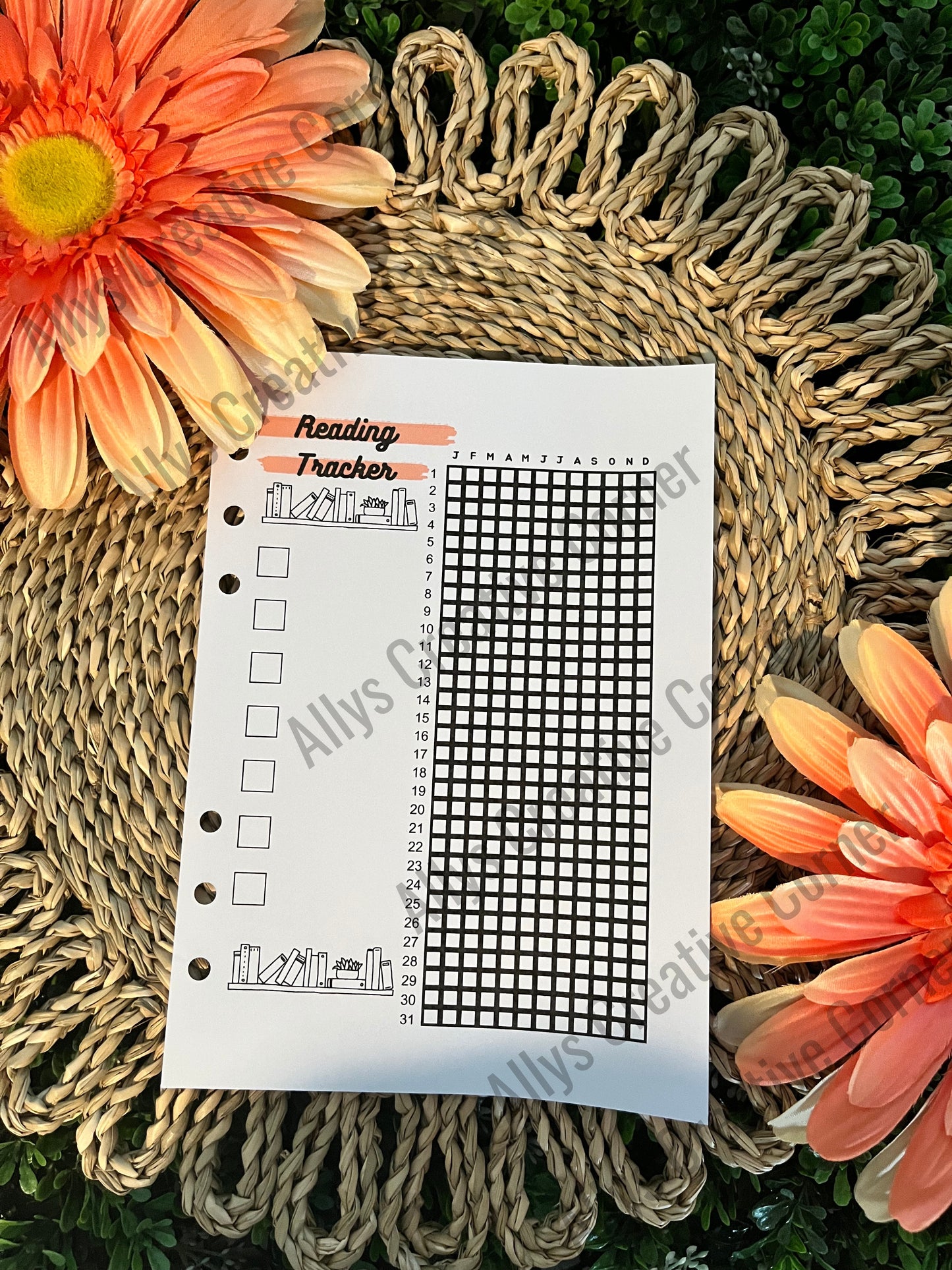 Reading Tracker Journal Spread