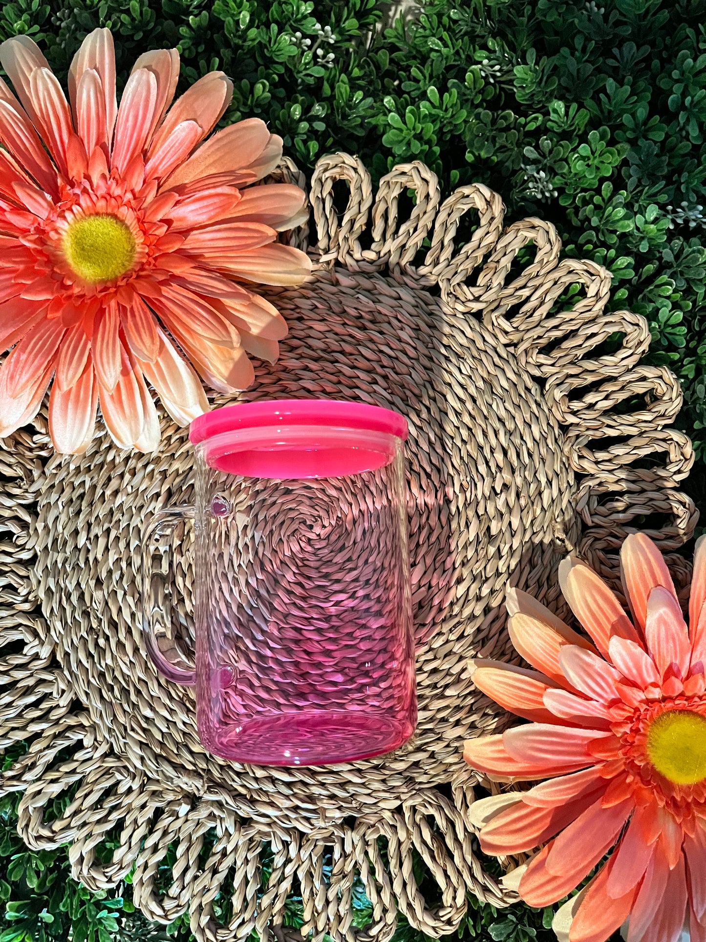 Custom 16 Oz Jelly Colored Mug + Straw