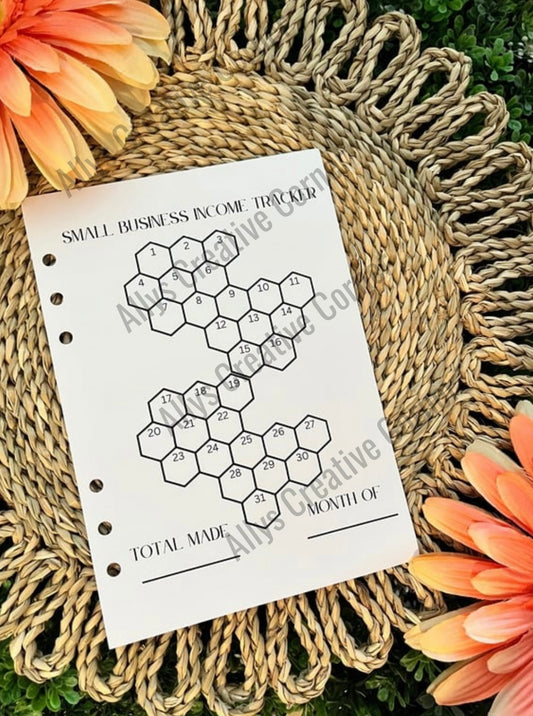 Small Business Income Tracker Journal Spread