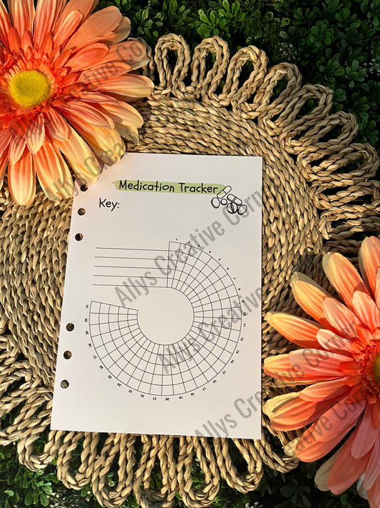 Medication Tracker Journal Spread