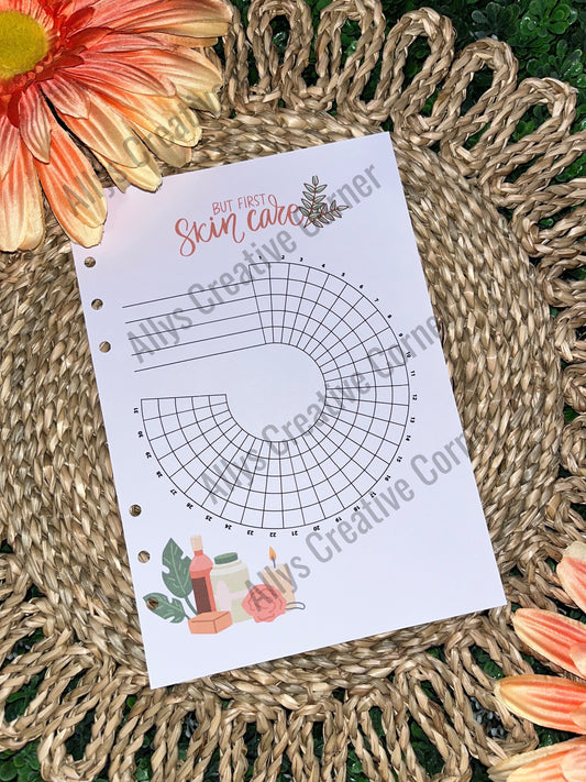 Skin Care Monthly Journal Spread