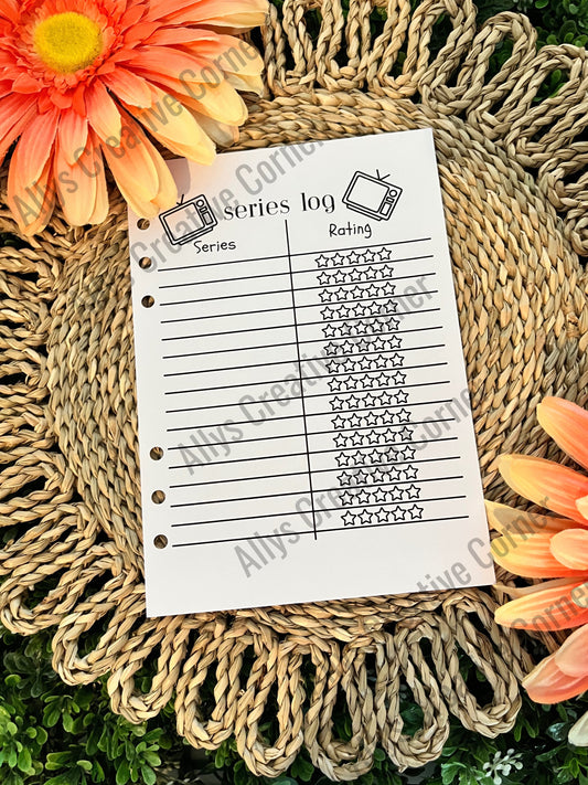 Series Log Journal Spread