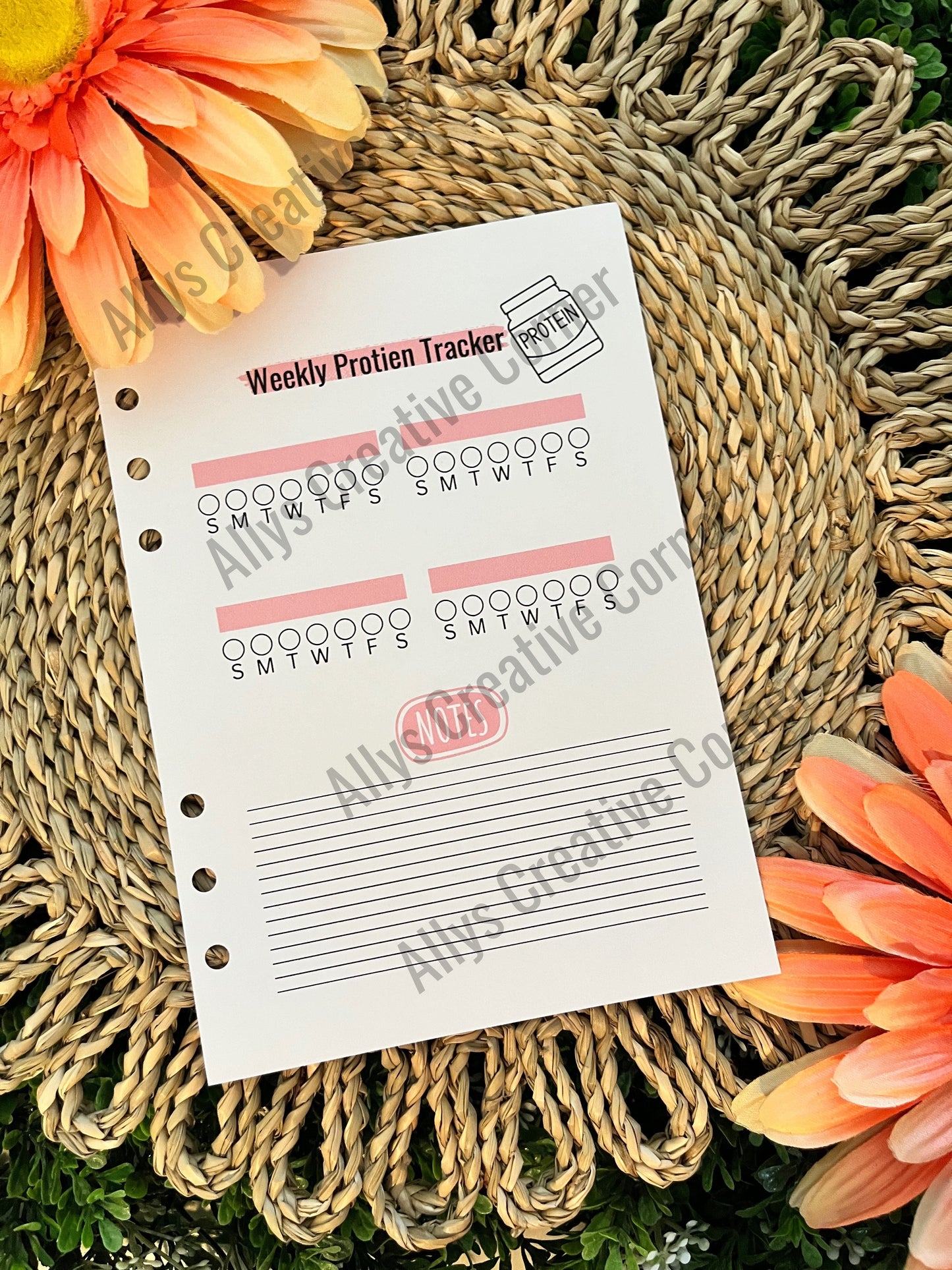 Protien Tracker Journal Spread