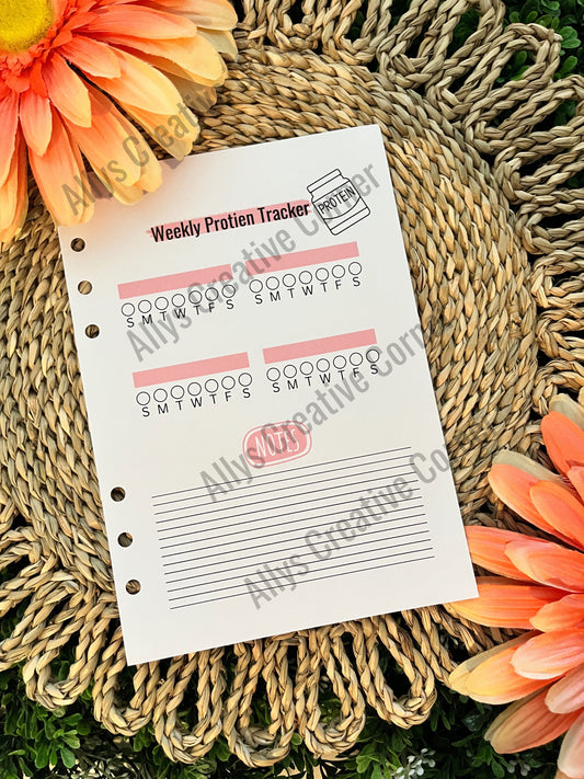 Protien Tracker Journal Spread