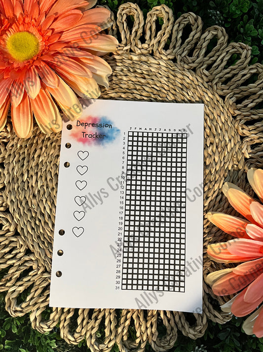 Depression Tracker Journal Spread