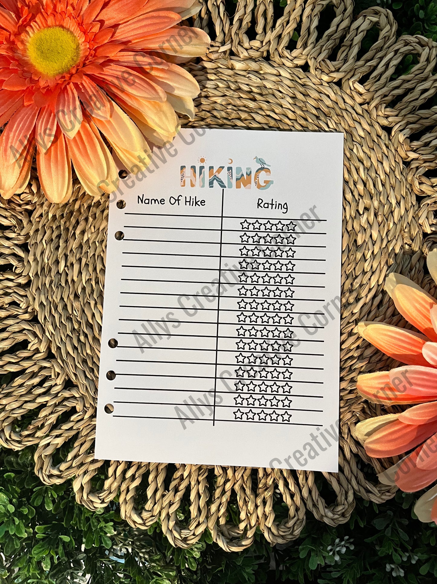 Hiking Journal Spread