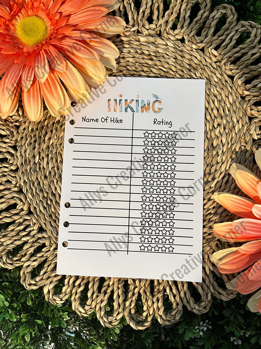 Hiking Journal Spread