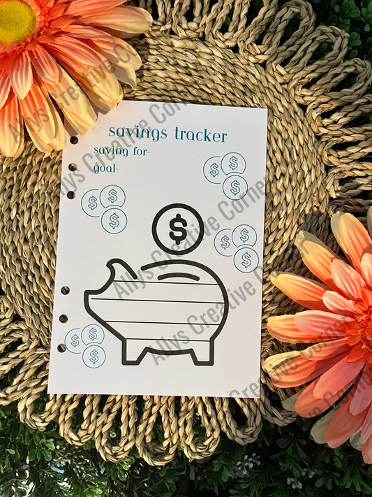 Savings Tracker Journal Spread