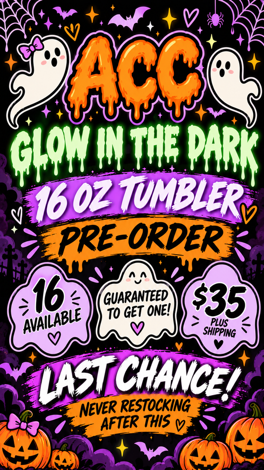 16 oz Glow SnowGlobe Tumbler Pre- Order