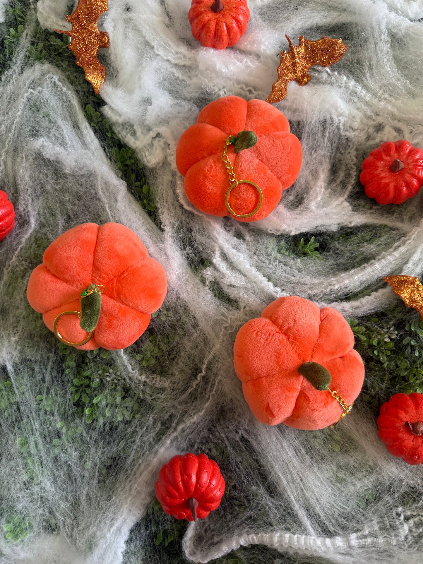 Pumpkin Plush Keychain