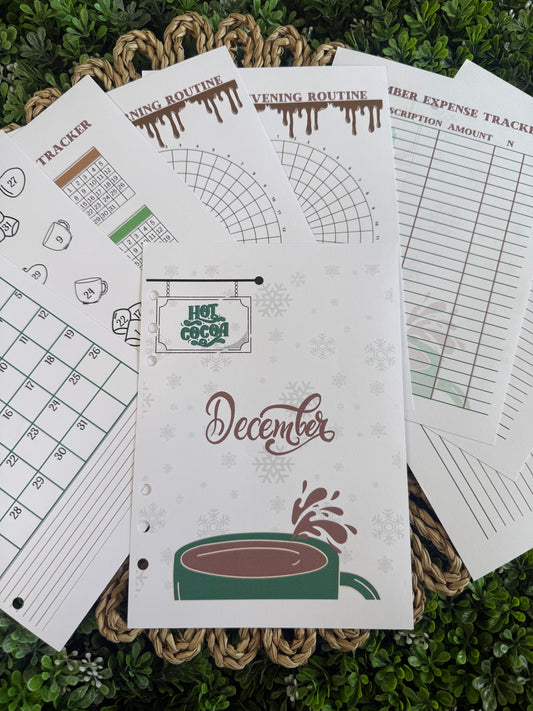 2026 December Hot Coco Monthly Themed Spreads