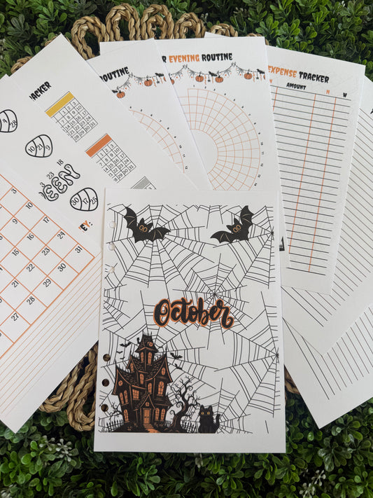 2026 October Holiday Haunted House Monthly Themed Spreads