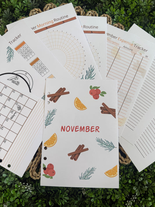 2026 November Holiday Simmer Pot Monthly Themed Spreads