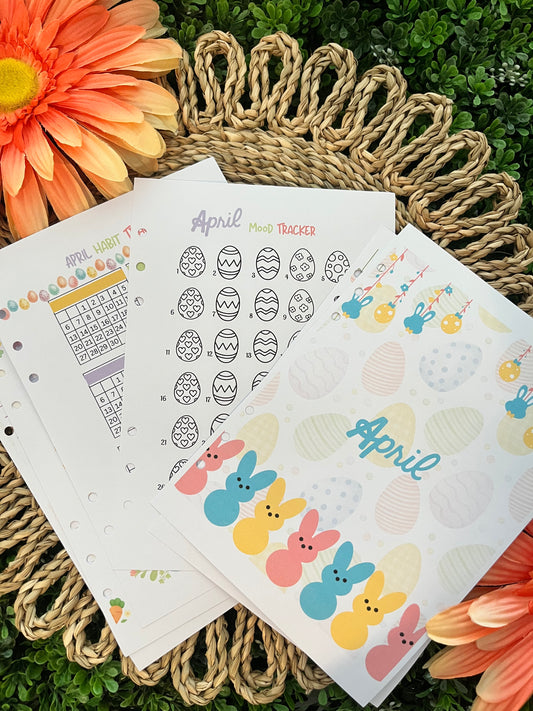 2025 April Easter Monthly Themed Spreads