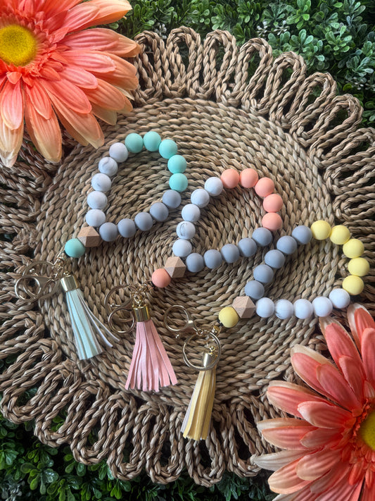 Silicone Wristlet Keychains