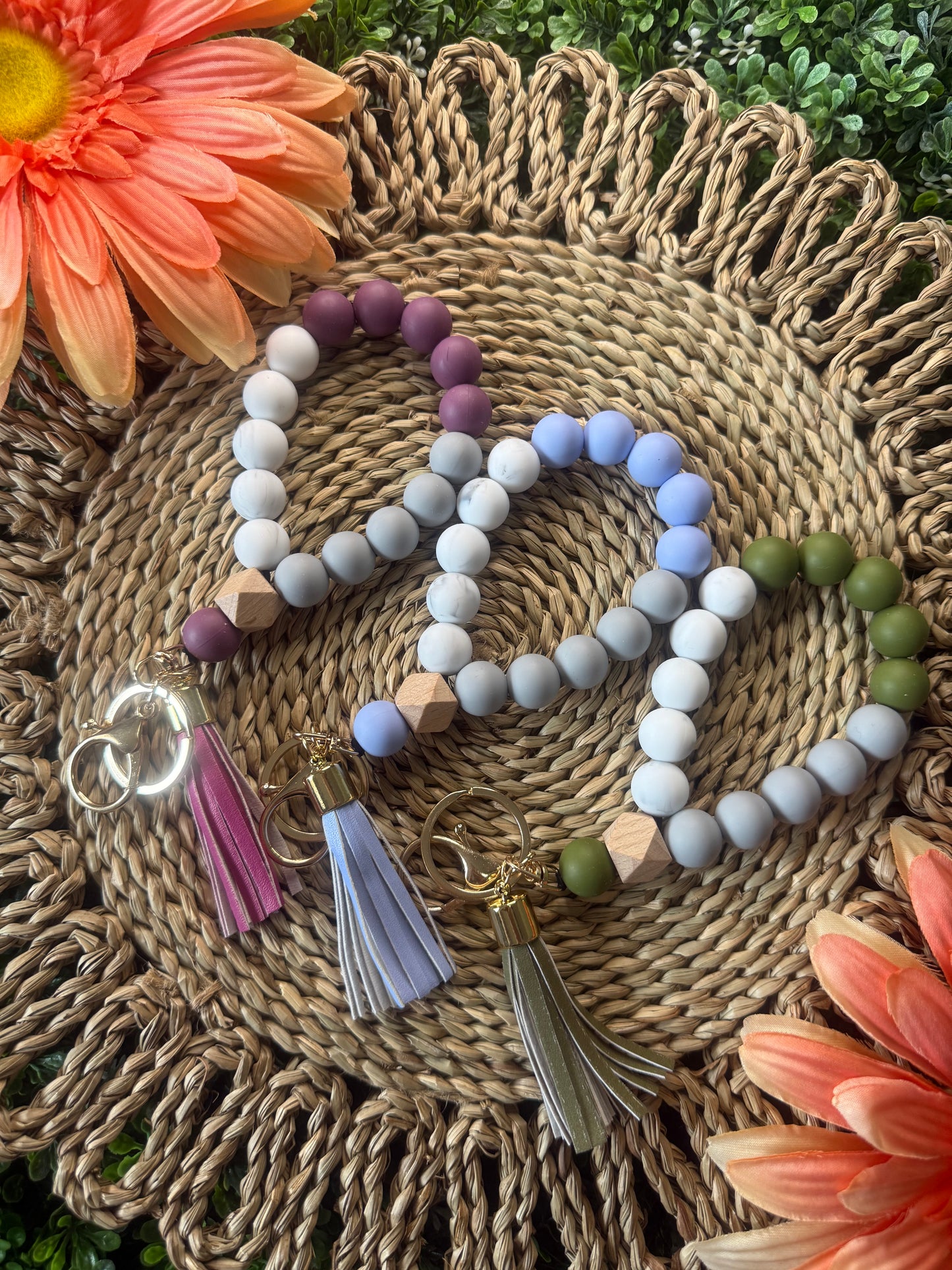 Silicone Wristlet Keychains